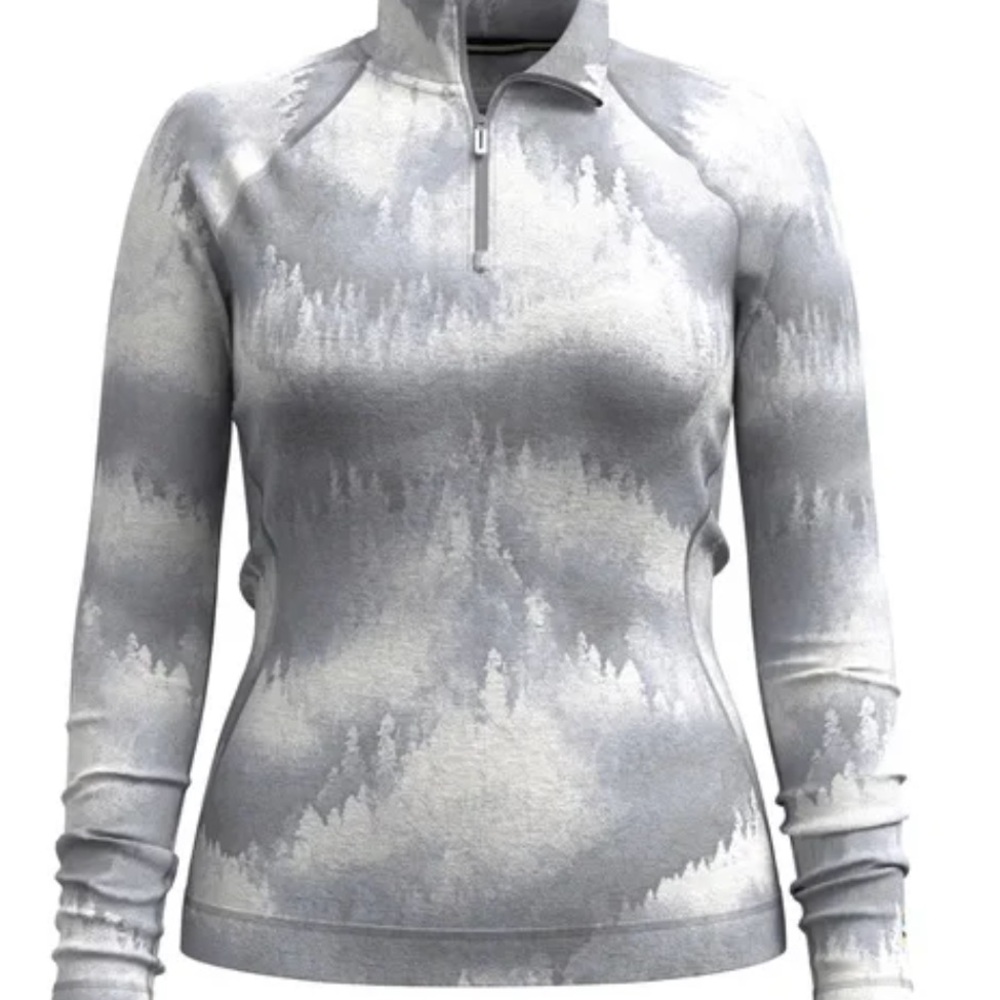 NWT Smartwool Light Gray Quarter-Zip Pullover XS